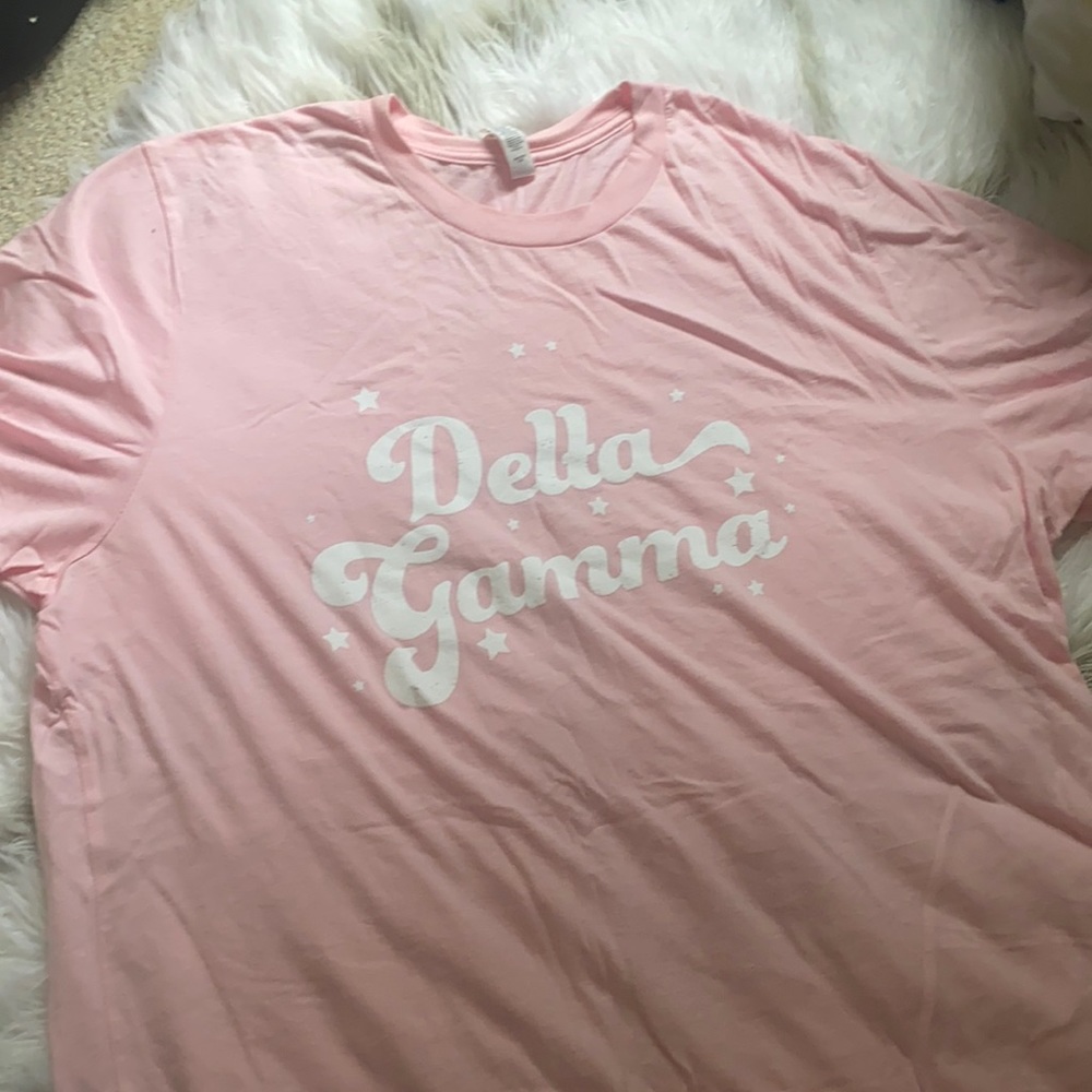 Pink delta gamma shirt